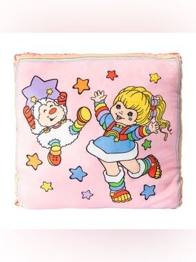 Rainbow Brite Pink Character Pillow